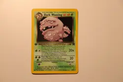 1st Edition Dark Weezing 14/82 Team Rocket Pokemon Card LP WOTC - Image 2