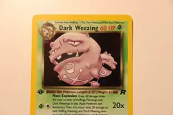 1st Edition Dark Weezing 14/82 Team Rocket Pokemon Card LP WOTC - Image 3
