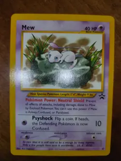 Pokemon Mew Card 47 Promo Black Star Wizards of the Coast Near Mint - Image 1