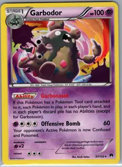 Garbodor 57/122 Holo XY - BREAKpoint - Pokemon Card - NM - Image 1