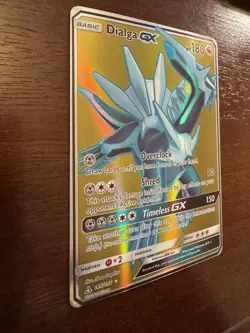 Dialga GX Gold 146/156 Full Art Ultra Prism Pokemon Card LP Lightly Played - Image 3