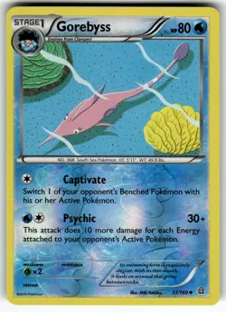 Gorebyss 51/160 XY - Primal Clash LP Pokemon Card TCG - Image 1