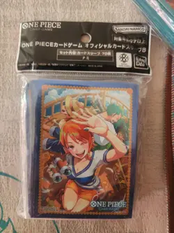 Bandai One Piece Card Game Nami Card Sleeves 70 Pack Multicolor - Image 1
