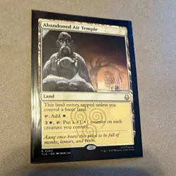 Magic: The Gathering Abandoned Air Temple White Avatar Land Card 0263 2025 - Image 1