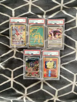 PSA Graded Pokemon Cards Lot Of 5 - Image 1