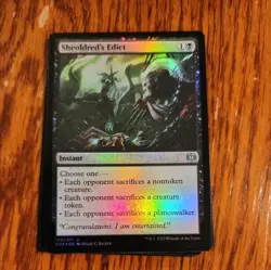 1x Sheoldred's Edict - Foil NM-Mint, English Phyrexia: All Will Be One MTG Magic - Image 1