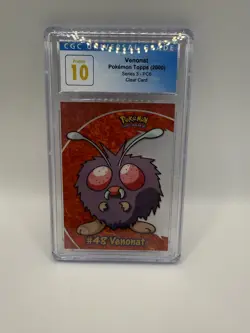 Venonat PC6 - Topps Series 3 - Blue Logo - Pokemon Card - Clear Plastic Pristine - Image 1