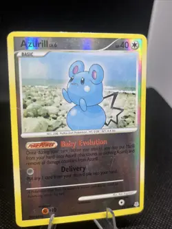 Azurill 69/130 Diamond and Pearl Reverse Holo pokemon card - Image 2