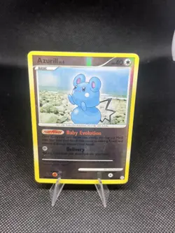 Azurill 69/130 Diamond and Pearl Reverse Holo pokemon card - Image 3
