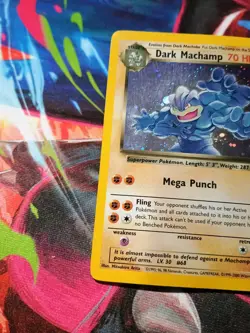 Dark Machamp 10/82 Holo Team Rocket Pokemon TCG Card - Image 5