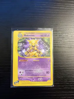 Alakazam 33/165 Expedition Base Set Regular Non Holo Rare Pokemon TCG Card - Image 1