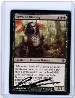 Pawn of Ulamog Rise of the Eldrazi Signed Artist Proof MTG - Image 1