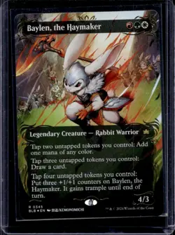 2024 Magic MTG Bloomburrow Baylen Haymaker BL Refractor #345 - Image 1