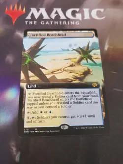 MTG. Fortified Beachhead. Extended Art. The Brothers' War. Pack Fresh - Image 1