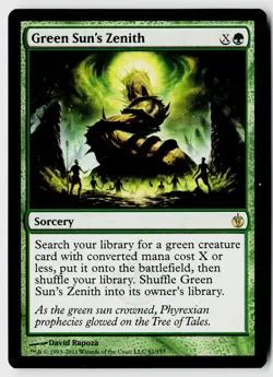 MTG Mirrodin Besieged #81 Green Sun's Zenith Rare - Image 1