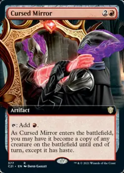 *Extended Art* Cursed Mirror - Commander 2021 - MTG - Image 1