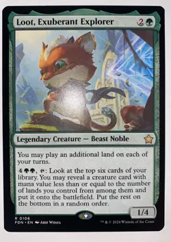 1x Loot, Exuberant Explorer NM R Foundations (FDN) MTG Magic the Gathering - Image 1