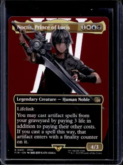 2025 Magic MTG Final Fantasy Noctis Prince of Lucis BL Rare #0401 - Image 1