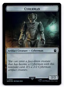 Dalek Cyberman LP Foil Token Doctor Who 24 12 MTG Foil - Image 1