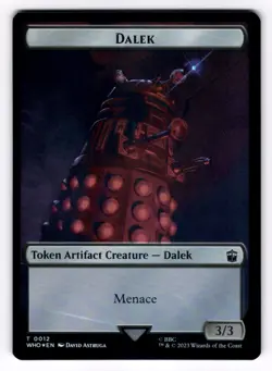 Dalek Cyberman LP Foil Token Doctor Who 24 12 MTG Foil - Image 2