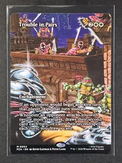 MTG Trouble in Pairs (Borderless) Non-foil M 0003 Teenage Mutant Ninja Turtles - Image 1