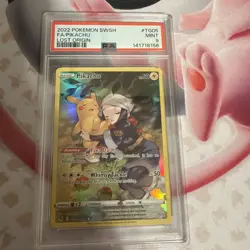2022 POKEMON SWORD & SHIELD LOST ORIGIN TG05 FULL ART/PIKACHU | PSA 9 - Image 1
