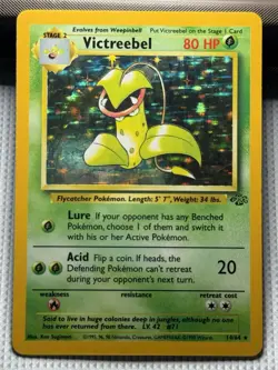 Pokemon TCG Victreebel Holo Rare Unlimited 14/64 Jungle Wizards 1999 - Image 1