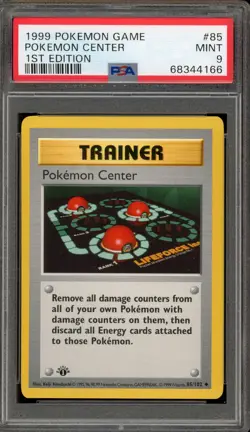 Pokemon Center Base Set Shadowless 1st Edition #85 PSA 9 Mint - Image 1