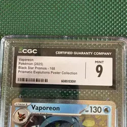 Pokemon TCG Lot (3) - Vaporeon, Jolteon, Flareon Prismatic Evolutions CGC 9 - Image 5