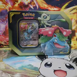 Pokemon TCG Celebi & Venusaur GX Tag Team Sealed Tin - Image 1
