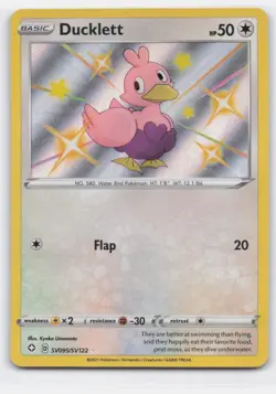 DUCKLETT SV095/SV122 SHINY RARE SHINING FATES SHINY VAULT POKEMON - Image 2