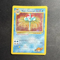 Pokemon Misty's Tentacruel Holo Rare 70HP Gym Heroes 10/132 Eng Card 2000 SWIRL - Image 1
