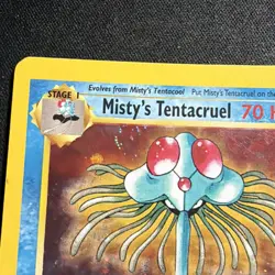 Pokemon Misty's Tentacruel Holo Rare 70HP Gym Heroes 10/132 Eng Card 2000 SWIRL - Image 2