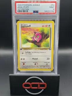 1999 Pokemon Jungle 1st Edition Jigglypuff #54 PSA 9 Mint - Image 1