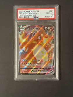 Pokemon TCG Charizard VMAX Darkness Ablaze Holo Ultra Rare PSA 10 Gem Mint - Image 1