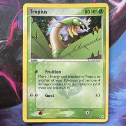 Pokemon TCG Tropius 27/101 EX Hidden Legends Rare Reverse Holo Basic 80 HP - Image 1