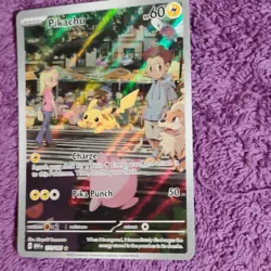 Pokemon Pikachu 173/165 SV151 Illustration Rare Full Art Holo 60 HP 2023 Basic - Image 2