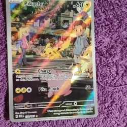 Pokemon Pikachu 173/165 SV151 Illustration Rare Full Art Holo 60 HP 2023 Basic - Image 3