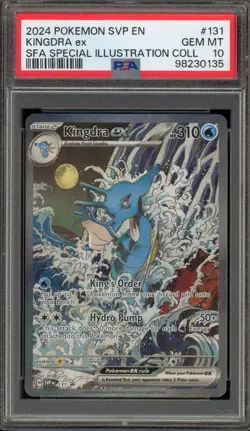 Pokemon Kingdra ex SFA Special Illustration Coll. Promo SVP EN 131 PSA 10 - Image 1