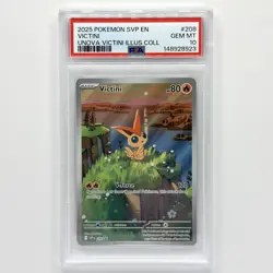 Pokemon TCG Victini 208 Black Star Promo Unova Collection PSA 10 Gem Mint - Image 1
