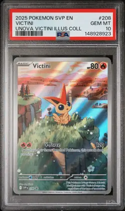 Pokemon TCG Victini 208 Black Star Promo Unova Collection PSA 10 Gem Mint - Image 2