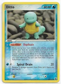 Rare Pokemon TCG Delta Species Ditto (Squirtle) #64/113 NM+ Never Played With - Image 1