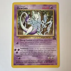 Pokemon TCG Mewtwo 12/53 Wotc Promo Regular Basic 60 HP English Rush Card - Image 1