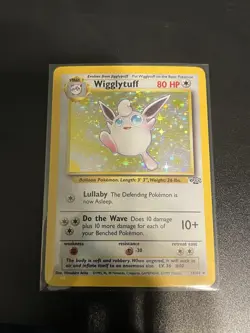 Pokemon TCG Wigglytuff Jungle 16/64 Holo Rare 80 HP Stage 1 Unlimited English - Image 1