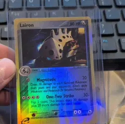Nintendo Pokemon TCG Lairon EX Sandstorm 37/100 Uncommon Stage 1 Reverse Holo - Image 1
