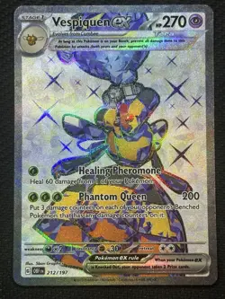 Pokemon Vespiquen ex 212/197 SV03 Obsidian Flames Ultra Rare Holo Full Art 270HP - Image 1