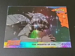 LP - RAINBOW Foil Topps Pokemon Mewtwo Strikes Back - The Rebirth Of Ash - Blue - Image 1