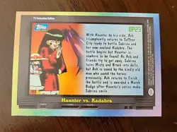 LP! 2000 Topps Pokemon TV #EP23 Haunter vs. Kadabra Rainbow Foil - Image 2
