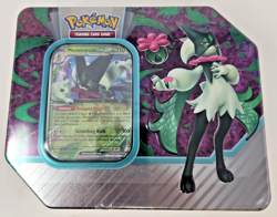 Pokemon TCG: Meowscarada ex Paldea Partners Tin w/ 5 packs New Factory Sealed - Image 1