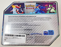 Pokemon TCG: Meowscarada ex Paldea Partners Tin w/ 5 packs New Factory Sealed - Image 3